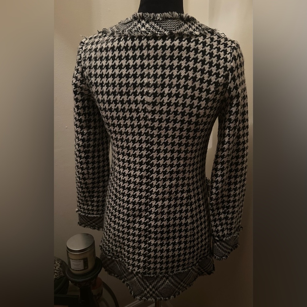InterPlanet Long Lined Houndstooth Women's Blazer… - image 2